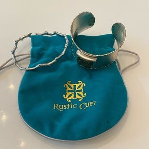 New Rustic Cuff bracelets - set of two